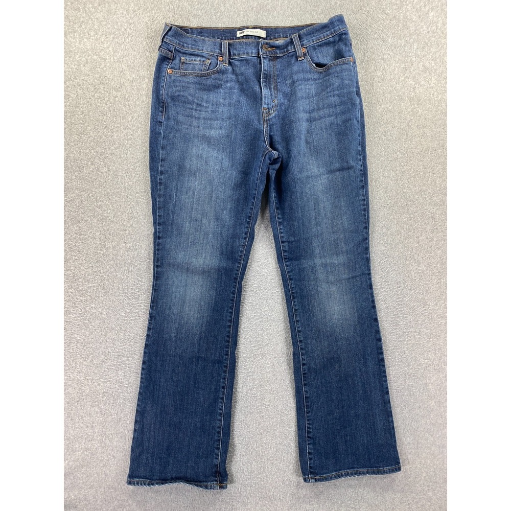 Levi's Jeans Women's (14L) 34x31 Boot Cut 515 Stretch Flap Pockets Medium Wash